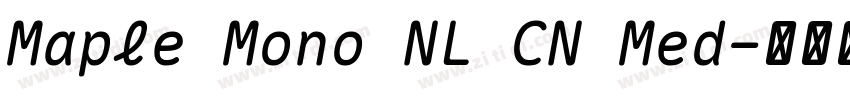 Maple Mono NL CN Med字体转换